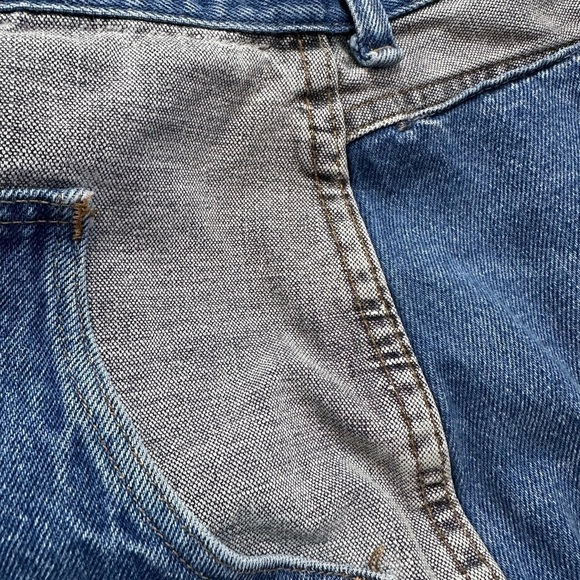 Helium Vintage 1980s Two Tone Denim Jeans - Picture 7 of 9
